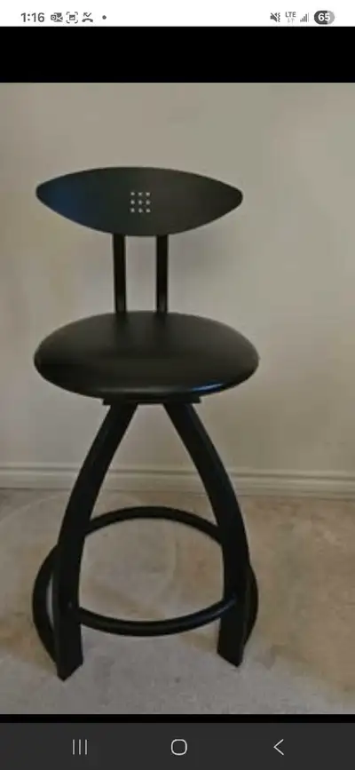 Leather bar stool chair (one chair), View more