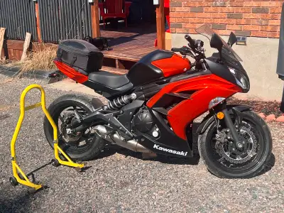 2014 650 ninja bike is in immaculate condition very low mileage comes with certification just don’t...