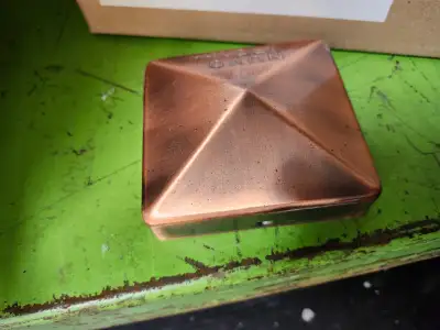Copper Fence Post Caps for frnces, decks, pergolas, View more