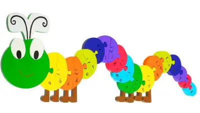 Caterpillar Alphabet Puzzle, View more