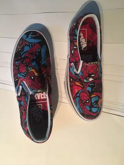 Vans Spider Man Soulier Enfants Marvel M-5 W-6.5 Off The Wall, View more