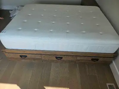 Full/Double Bed Set with Mattress & Nightstand – $400, View more