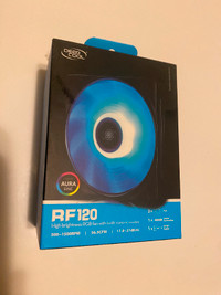 RF 120 High Brightness RGB Fan Deepcool x 3 FANS - for PC