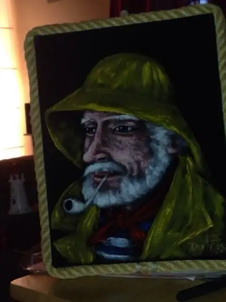 Fisherman painting on felt canvas in Arts & Collectibles in Gatineau - Image 4