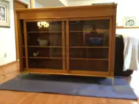 Repurposed antique display cabinet
