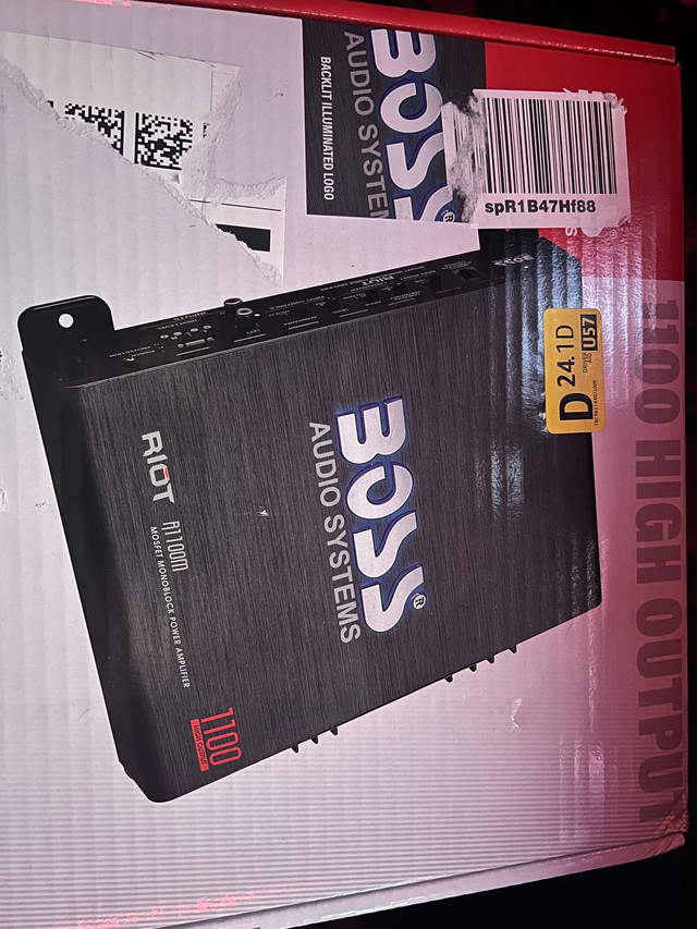 Boss 1100w car amplifier brand new in Stereo Systems & Home Theatre in Cambridge