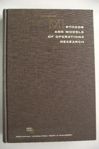 Methods and Models of Operations Research A. Kaufmann