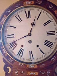 Anglo-American Antique 1880 wall clock.