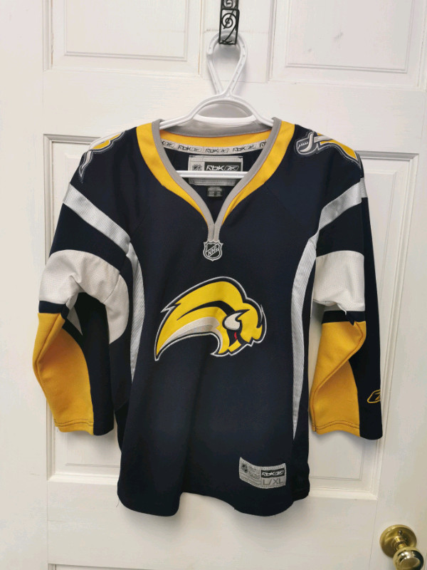 3 different Buffalo Sabres youth hockey jerseys in Arts & Collectibles in London - Image 4