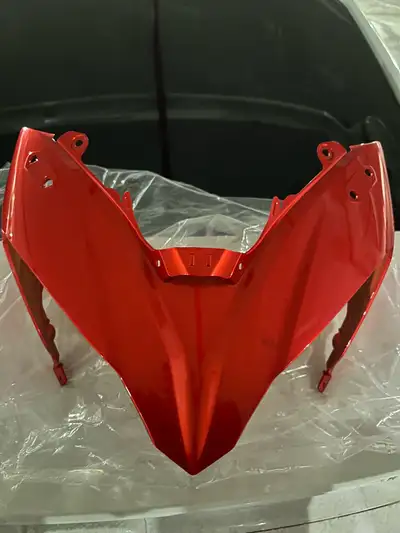 Candy Burnt Orange Kawasaki motorcycle front fairing. Minor scratches on the side. Used & Good condi...