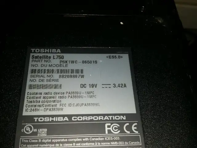 toshiba l750 i5 2410 4g 500g win10 pro wifi webcam dvdrw - many in Other in City of Montréal - Image 7