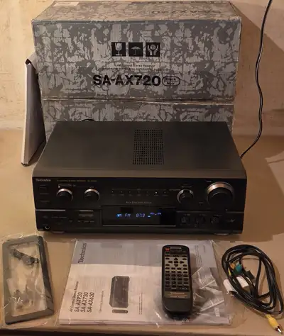 Technics AV Control Stereo Receiver With Remote Model SA-AX720, View more