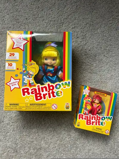 a brand new Rainbow Brite mini doll and a Red Butler figure, both still in their original boxes! Per...