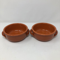 De Silva Italy Redware Soup Bowls Set of 2