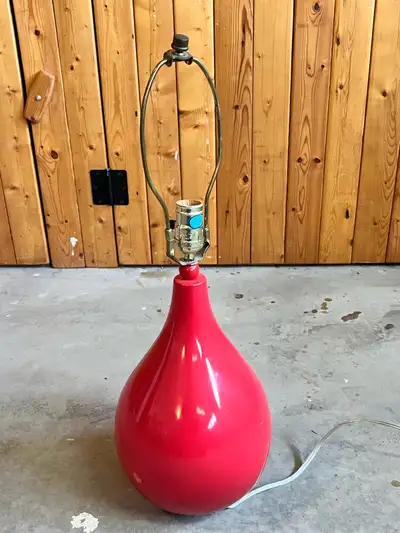 Red Table Lamp, View more