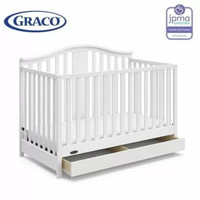 Graco Solano 4-In-1 Convertible Crib With Drawer White