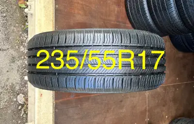 (1 Tire) 235/55R17 Nokian Entyre C/S *** 1 USED TIRE / NO RIMS *** QUANTITY: 1 TIRE BRAND: NOKIAN MO...
