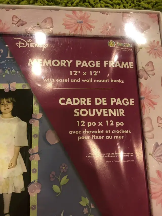 2 Brand NEW Disney memory page frames 12X1262863262526209124