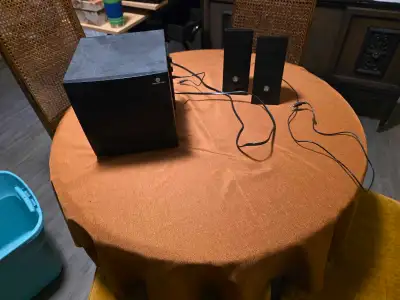 Looking to sell a pair of computer speakers plus a subwoofer. Item is in great working condition. It...