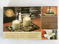 “Sarah Peyton Home” New in Box Deluxe Candle Set
