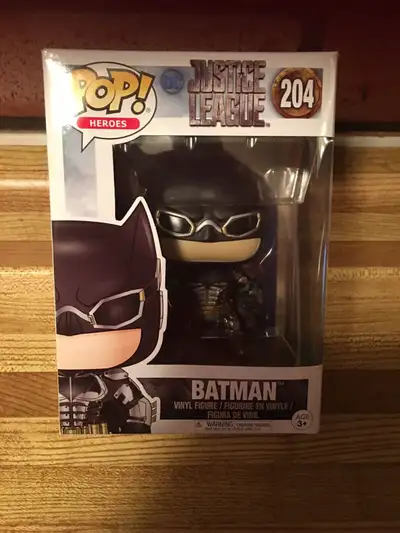 Toy FUNKO POP-HEROES-DC JUSTICE LEAGUE-BATMAN # 204.This Vinyl Figure is brand new and still in orig...