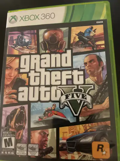 Xbox 360 Grand Theft Auto Five game, View more