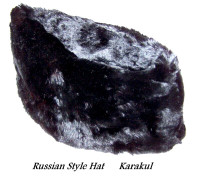 KARAKUL hat, Hudsons Bay Seal, black fur, made in Ottawa 1960