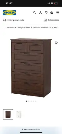 Ikea Songesand 6 drawer dresser , Like New