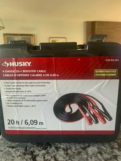 These booster cables are for use with cars and have never been used