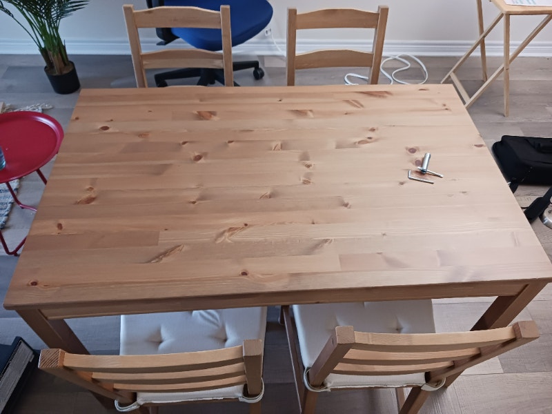 Ikea JOKKMOKK dining table set with 4 chairs Dining Tables & Sets