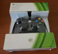 RARE BNIB SEALED OFFICAL Microsoft Xbox 360 Controller Wired Bla