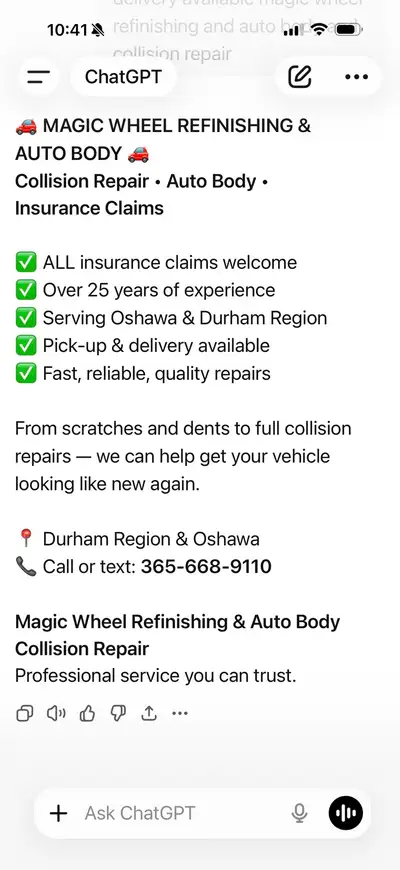 Magic auto body and collision repairs free estimates, View more