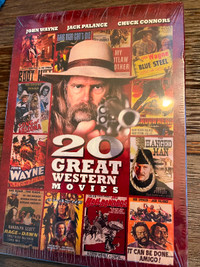 Brand new set of 20 Western DVDs, still sealed.
