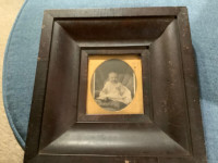 Unique Victorian Baby Picture and Frame