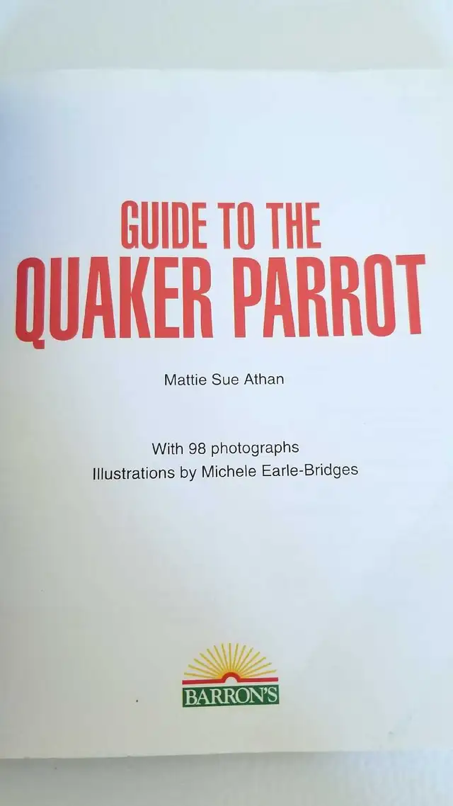 Quaker Parrot Guide Book Bird in Accessories in St. Catharines - Image 4