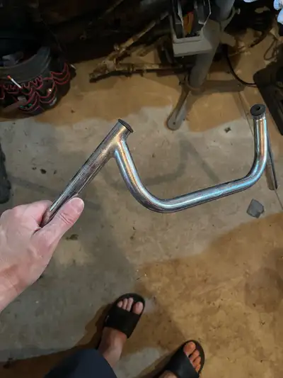 Condor Tommaselli Handlebar - Classic Chrome 24” across 5” drop 3/4” diameter Cafe racer style bars...