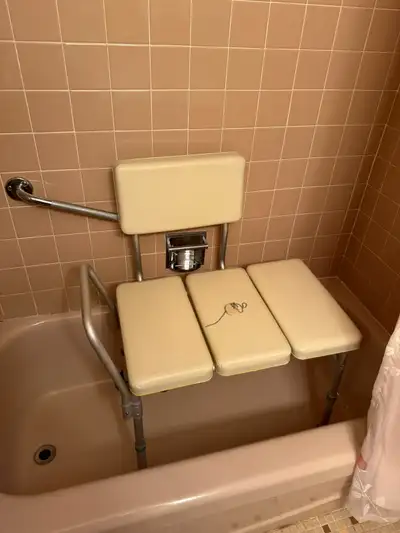 Lots of home medical equipment for sale... Walker - $20 Commode - $30 Tub Chair - $30 3 Wall handles...