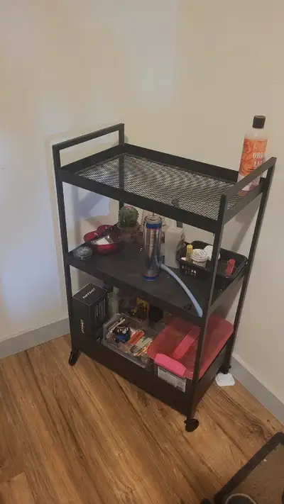 Moving, selling everything 40 each, Two rolling units, 1 black 1 white. Great condition