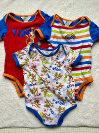 Disney baby bodysuit bundle, 12-18mth