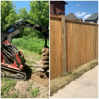 Post Holes For Fences Or Decks Post Holes start at $30. per hole minimum 10 holes We have 9” and 12”...