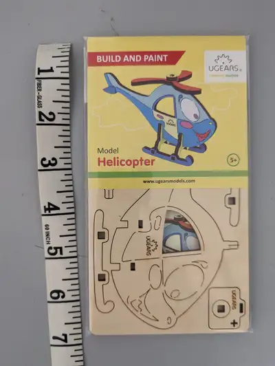 I have for sale a Brand new DIY Wooden Build & Paint Model Helicopter If you have any questions or w...