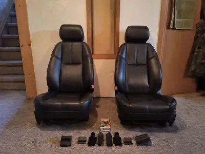 Fully loaded front bucket seats will fit 2007-2014 Chevrolet/GMC trucks.