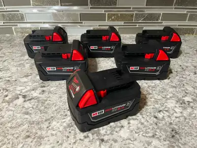 New Milwaukee M18 5AH Oil Resistant XC5.0 Batteries, View more