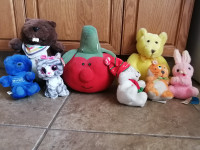 Assorted stuffed animals