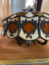 Vintage glass chandelier. Reduced