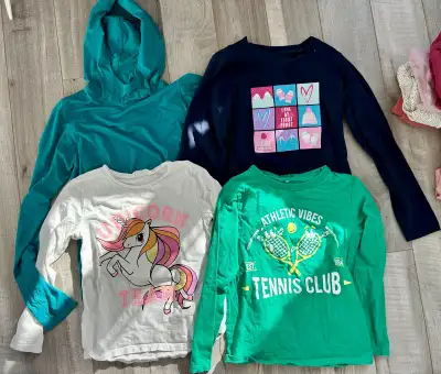 Girls Hoodie & Long Sleeve Tops – Size 7–8 (4-Piece Bundle), View more