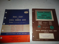 Vintage Chrysler Serial # Guides (2). 1916-1955. Can Mail .