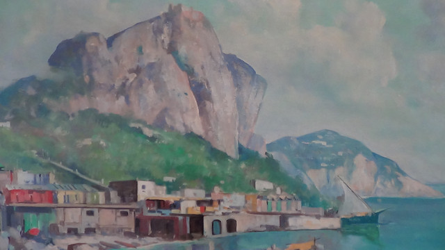 Peinture originale d’Italie – Capri dans Art et objets de collection  à Longueuil/Rive Sud - Image 2