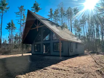 Brand new beautiful 32' X 30' home/cottage shell located at 34 Chemin des Cabines de la Chute, Mansf...
