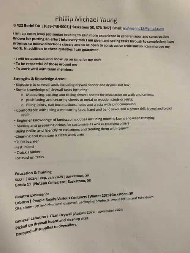 looking for cash job in General Labour in Saskatoon - Image 2